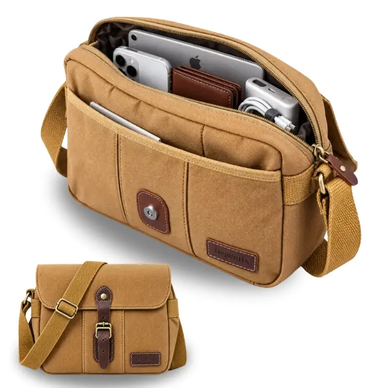B1071-9 B1071 Bagentix Premium Canvas Crossbody Bag - Image 1